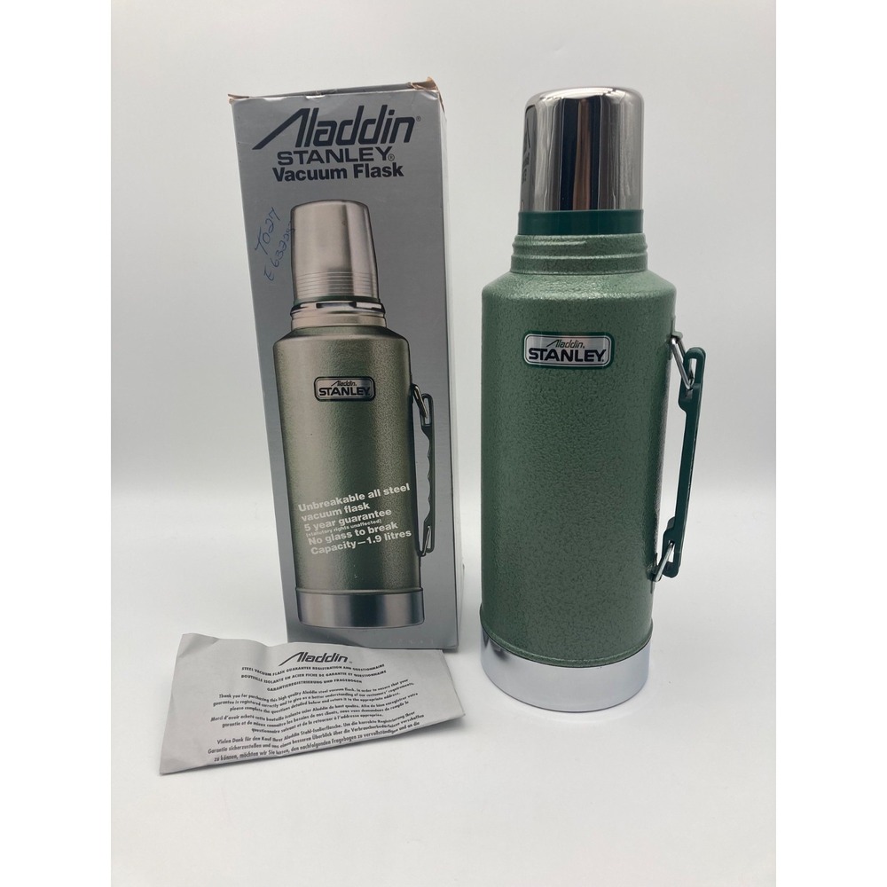 Vintage Aladdin Stanley Thermos A945DH Half Gallon 1.9L Hammertone Green USA
